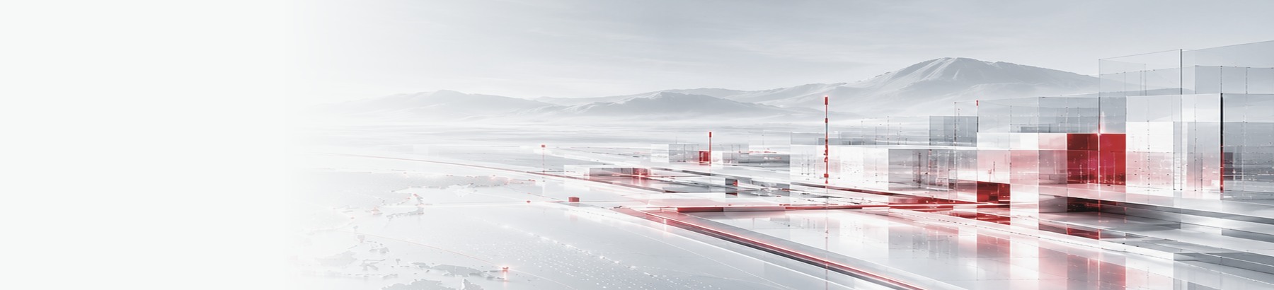 Abstract architectural panorama representing interconnected commercial execution